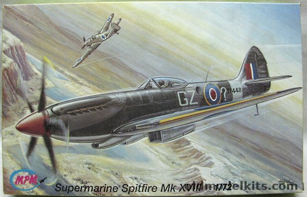 MPM 1/72 Supermarine Spitfire Mk XVIII  - RAF 32 Sqn and 28 Sqn, C72026 plastic model kit
